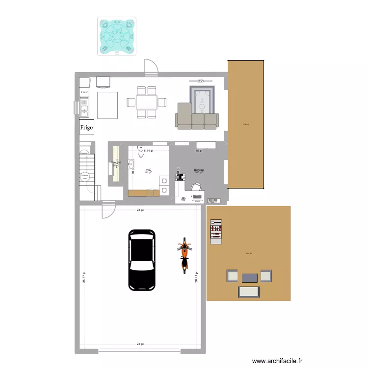 ma maison de rêve. Plan de 4 et 81 m² ma maison de rêve. Plan de 4 et 81 m²