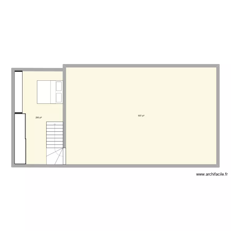 plan2. Plan de 2  et 114 m²