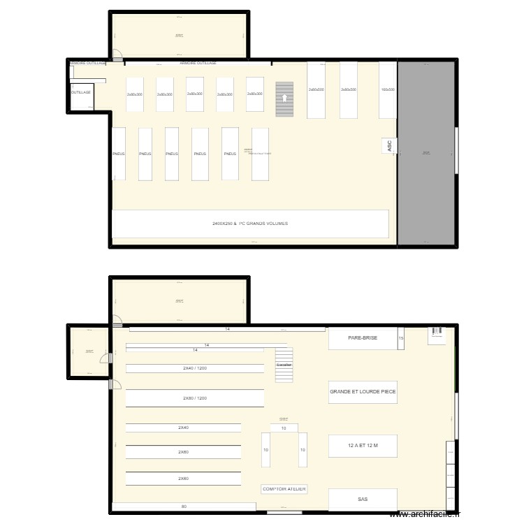 magasin projet. Plan de 0 pièce et 0 m2