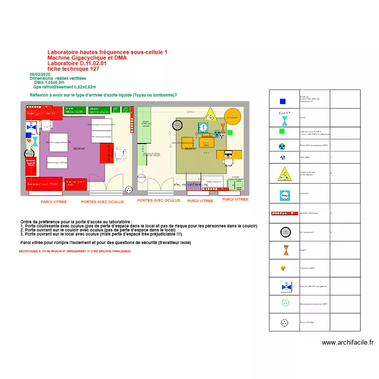 Fiche 127_ Labo hautes fr&eacute;quences sous cellule 1 V2025-03-10. Plan de 