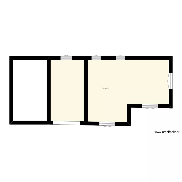 MAISON DRAGUIGNAN. Plan de 1  et 52 m²