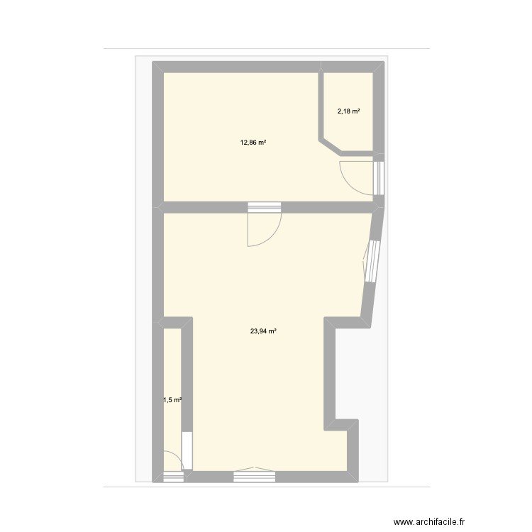 thiaucourt rdc. Plan de 4 pièces et 40 m2
