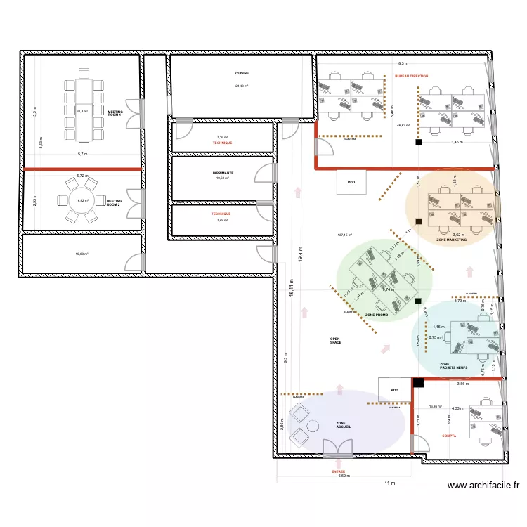 ETRAZ COMMUN 3. Plan de 11 Pièces et 326 m² ETRAZ COMMUN 3. Plan de 11 Pièces et 326 m²