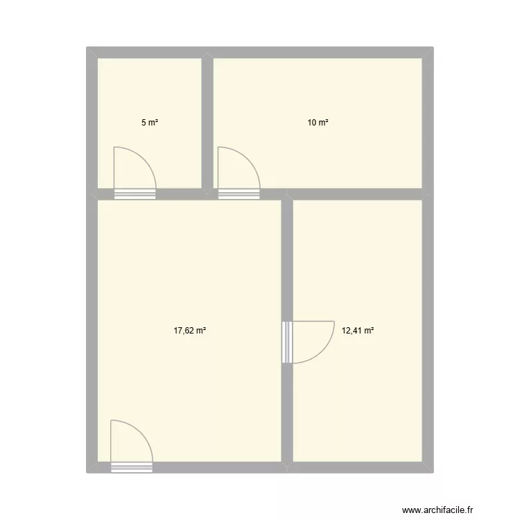 BAT 201 RDC. Plan de 4 et 45 m² BAT 201 RDC. Plan de 4 et 45 m²