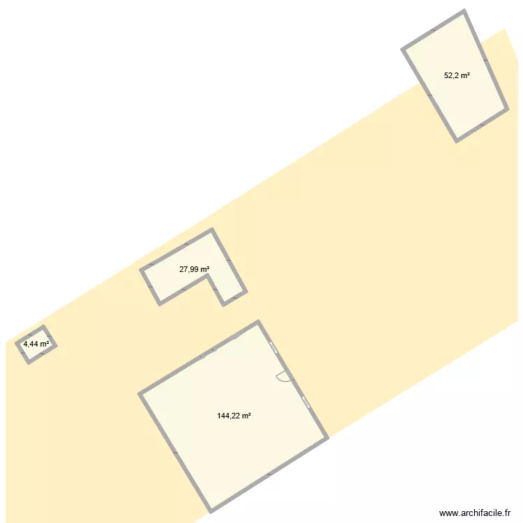Bauqui&egrave;re. Plan de 8  et 455 m²