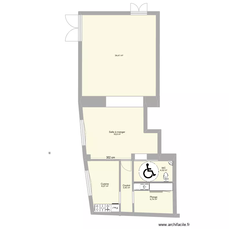 MARSAC SUR DON - Plan PMR. Plan de 