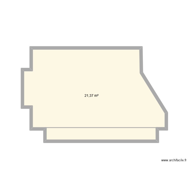 Florence Audition 2. Plan de 1 pièce et 21 m2