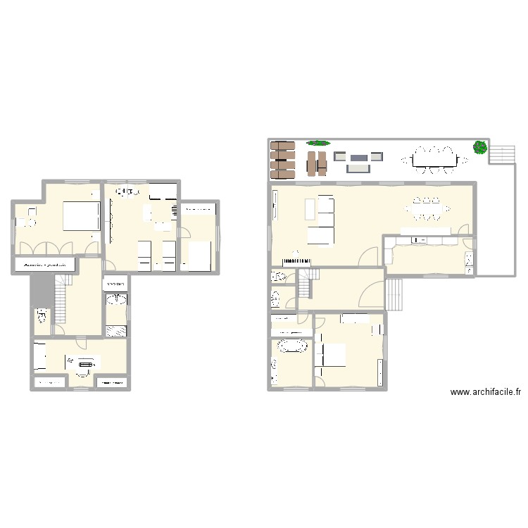 plan Vesinet. Plan de 14 pièces et 332 m2