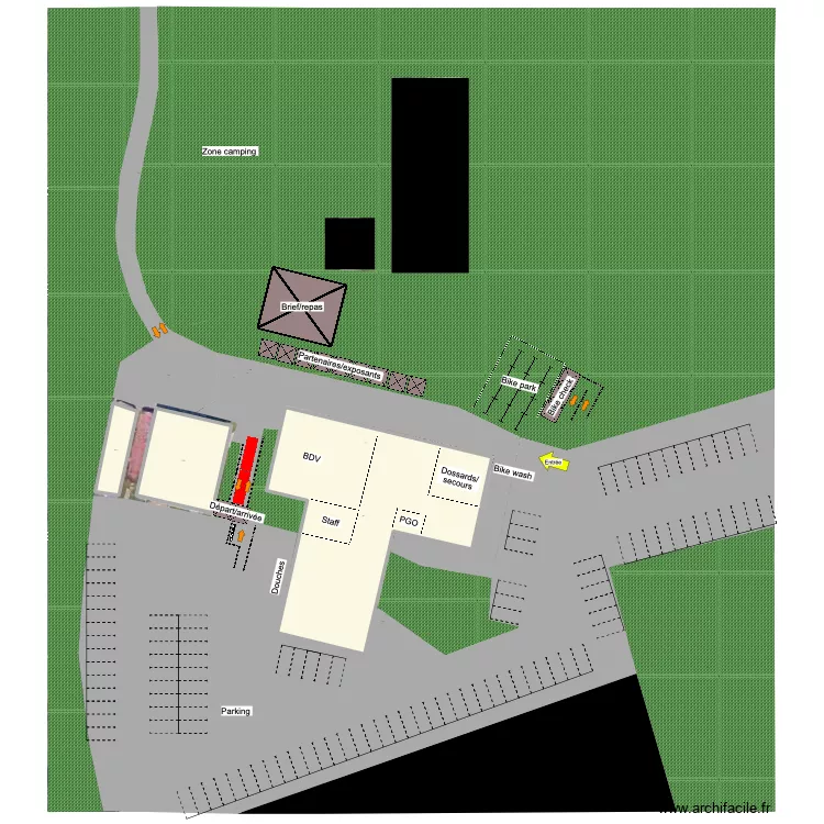 RAQ26 - TERREBONNE. Plan de 3  et 1213 m²
