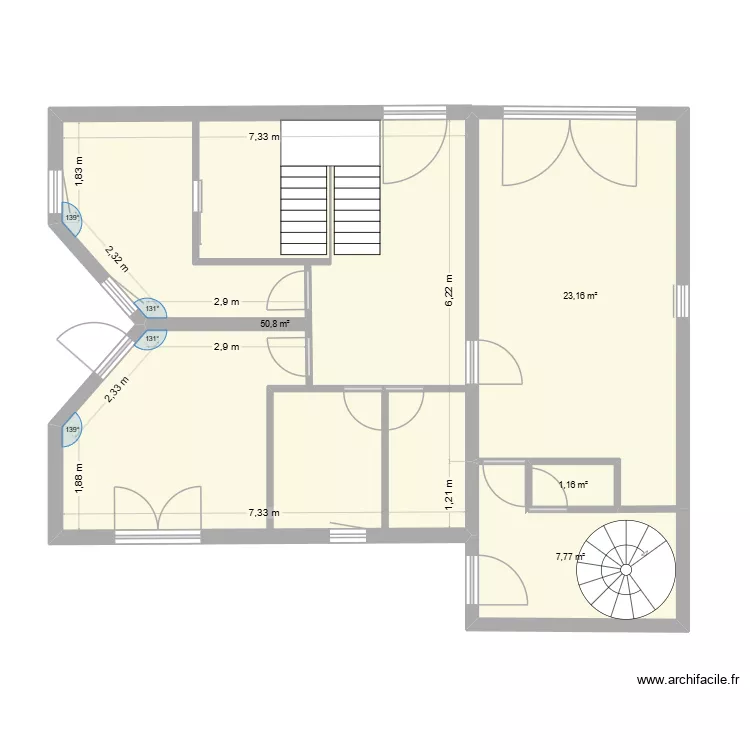 6 montee base pour recherche de modifs. Plan de 4 Pièces et 83 m² 6 montee base pour recherche de modifs. Plan de 4 Pièces et 83 m²