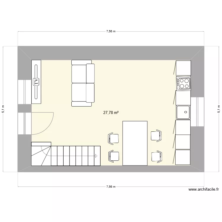 maison. Plan de 1 et 28 m² maison. Plan de 1 et 28 m²