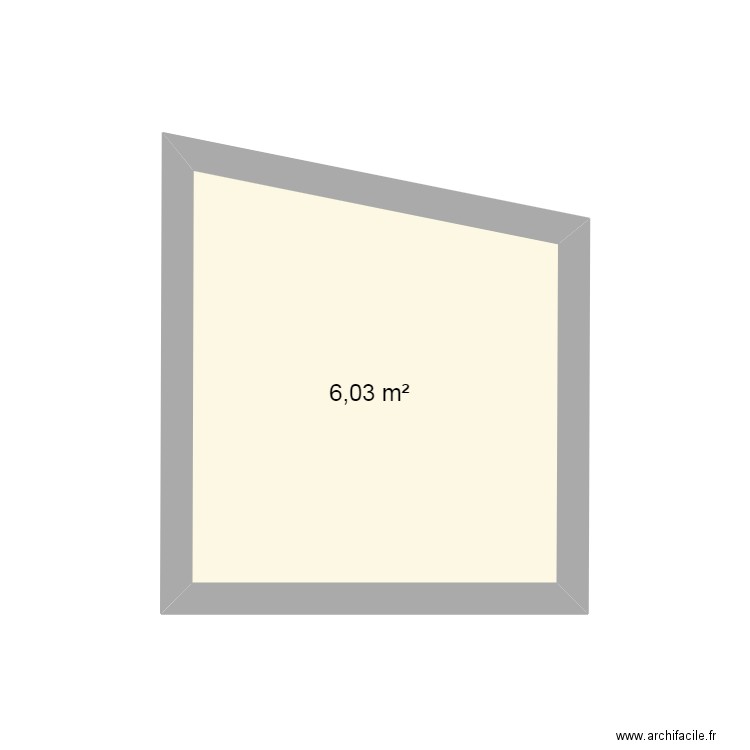caserne pompier. Plan de 1 pièce et 6 m2