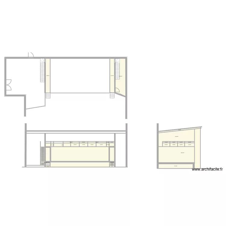 COUPE 2. Plan de 48 et 96 m² COUPE 2. Plan de 48 et 96 m²