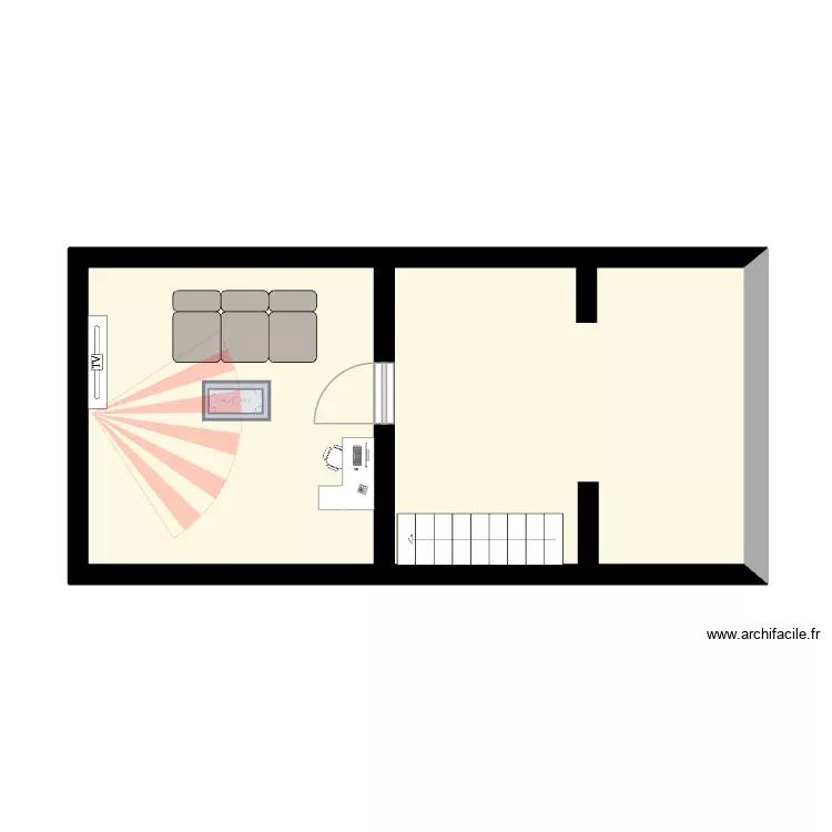 PLAN DI NANNO ETAGE. Plan de 2 Pièces et 33 m² PLAN DI NANNO ETAGE. Plan de 2 Pièces et 33 m²