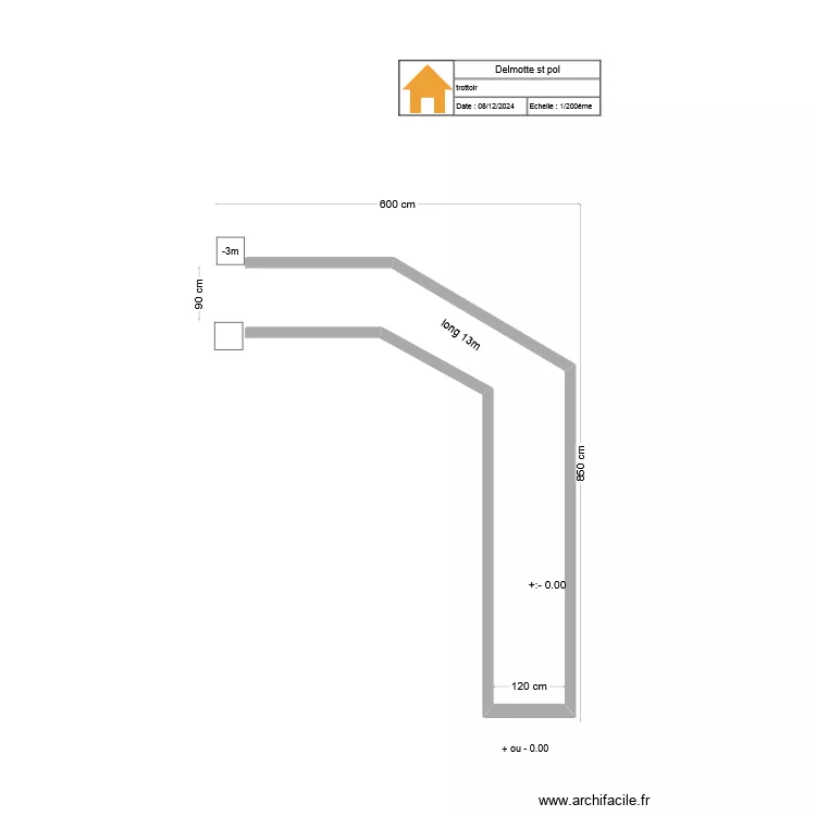 Delmotte st pol. Plan de 