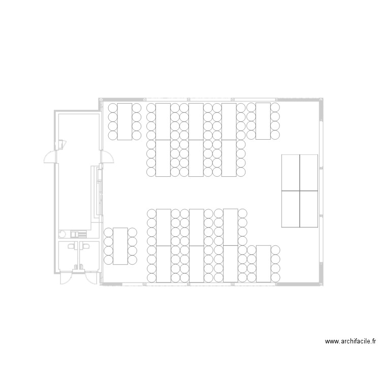 Implantation Modules (scène). Plan de 0 pièce et 0 m2