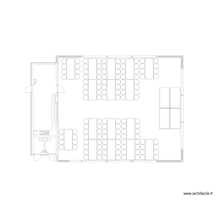 Implantation Modules (sc&egrave;ne). Plan de 