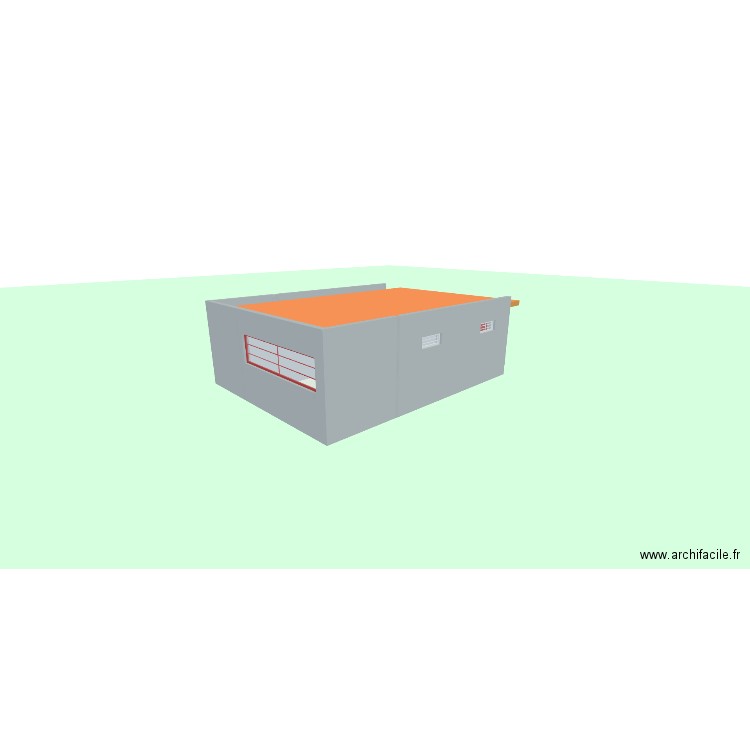 PLan Haja. Plan de 4 pièces et 55 m2