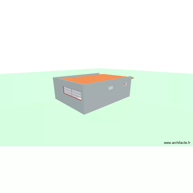 PLan Haja. Plan de 4 pièces et 55 m²