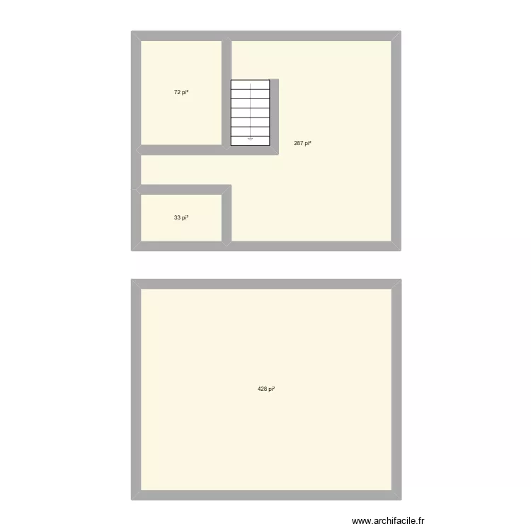 254. Plan de 4 et 76 m² 254. Plan de 4 et 76 m²