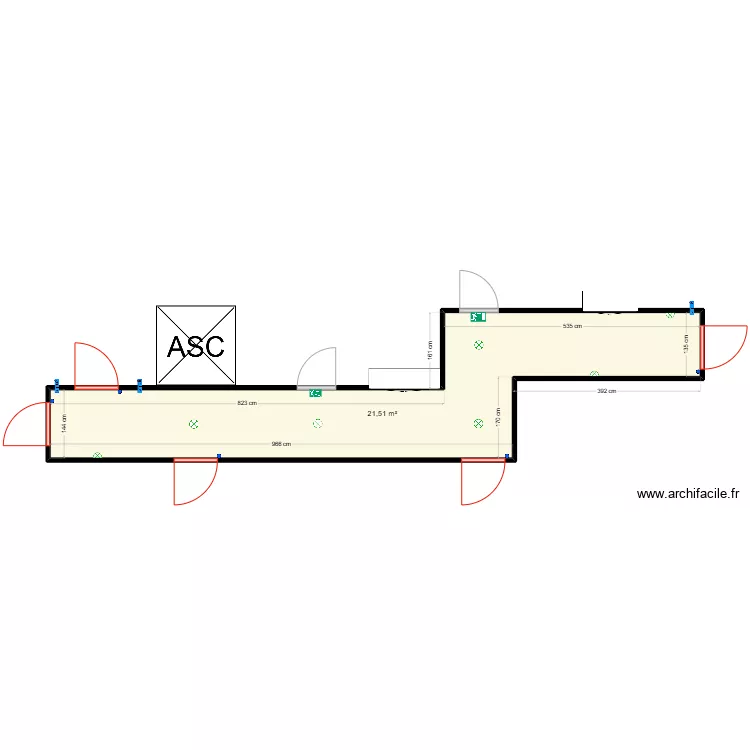 Palier BAT C-27 R+1. Plan de 