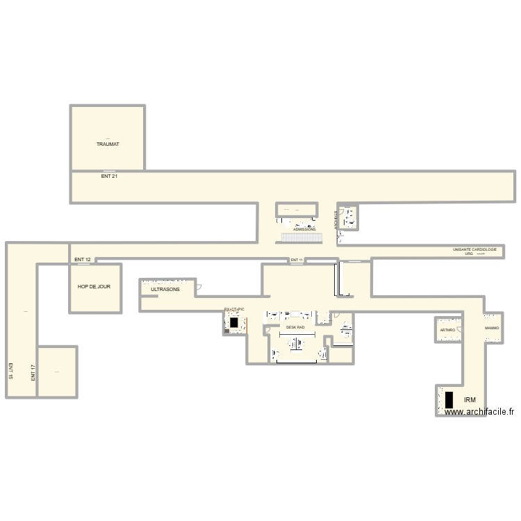 plan rad bh07. Plan de 9 pièces et 1443 m2