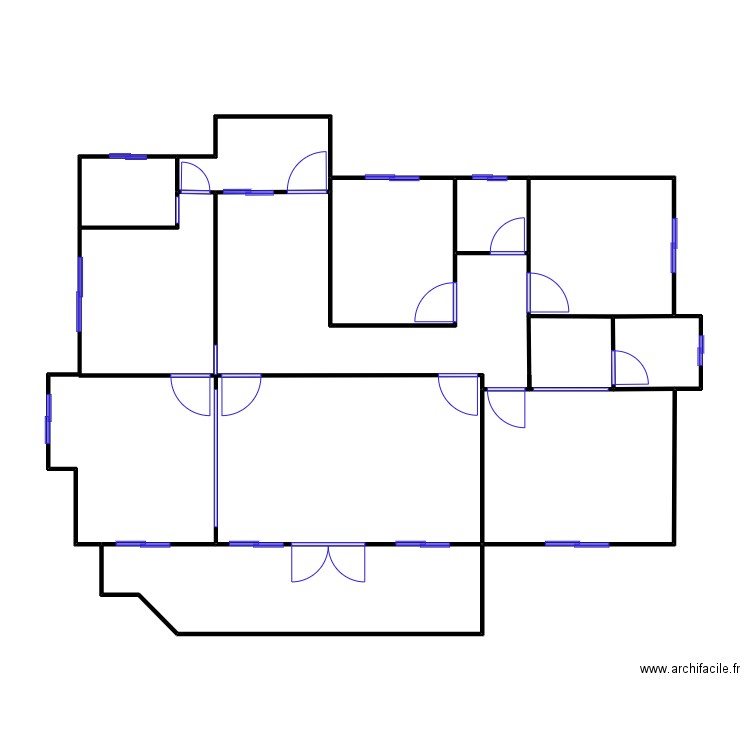 Bureau PIIA MAROUA Kri. Plan de 10 pièces et 70 m2