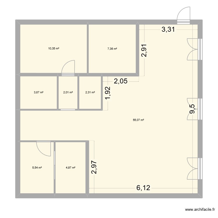REZ DE CHAUSSE CH CLODEAUX. Plan de 0 pièce et 0 m2