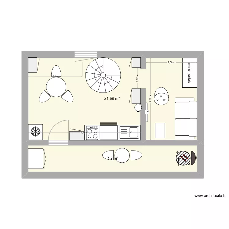appart labastide étage aménagement 2. Plan de 2 et 29 m² appart labastide étage aménagement 2. Plan de 2 et 29 m²
