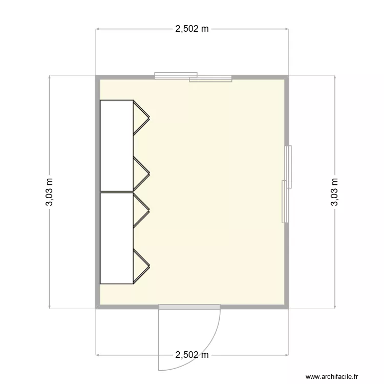 GRAND PARC CHANTIER VILETTE D\'ANTHON. Plan de 1  et 7 m²