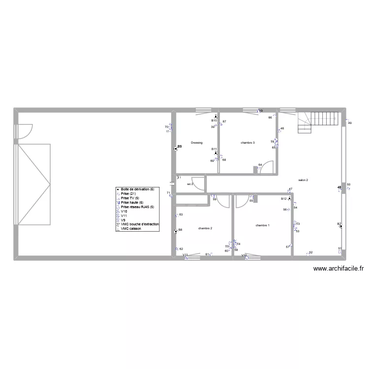 gerard Herry Donovan 1er etage pc. Plan de 8  et 173 m²