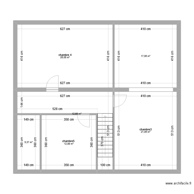 plan... Plan de 6 pièces et 95 m2