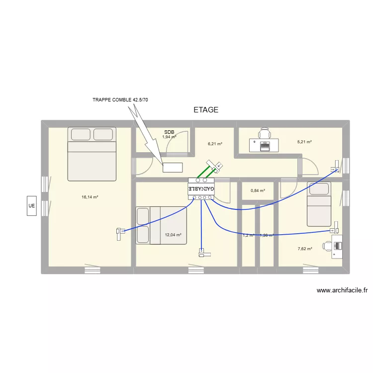 DEB BATOUL. Plan de 9 Pièces et 52 m² DEB BATOUL. Plan de 9 Pièces et 52 m²