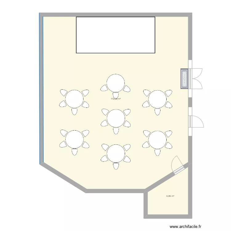 plan de salle du projet show. Plan de 