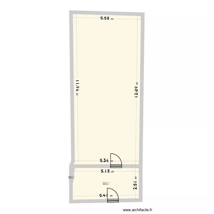 &Agrave; construire. Plan de 3 pièces et 80 m²