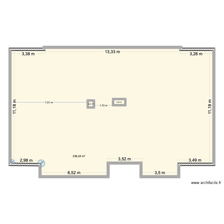 plan  val fleuri. Plan de 3 pièces et 239 m2