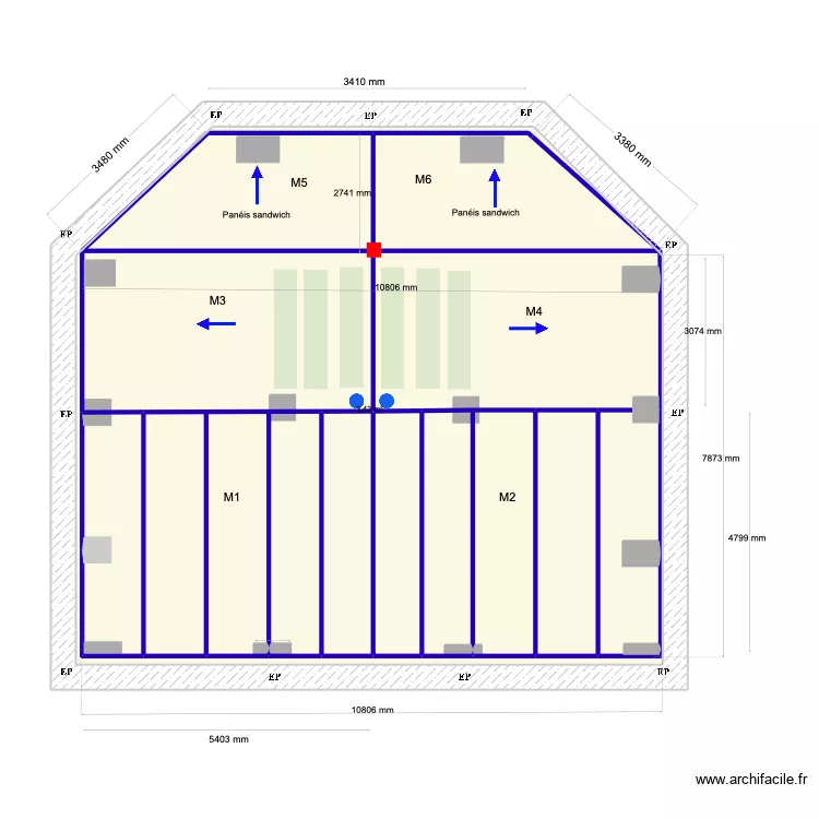 Hilton v3. Plan de 13 et 226 m² Hilton v3. Plan de 13 et 226 m²