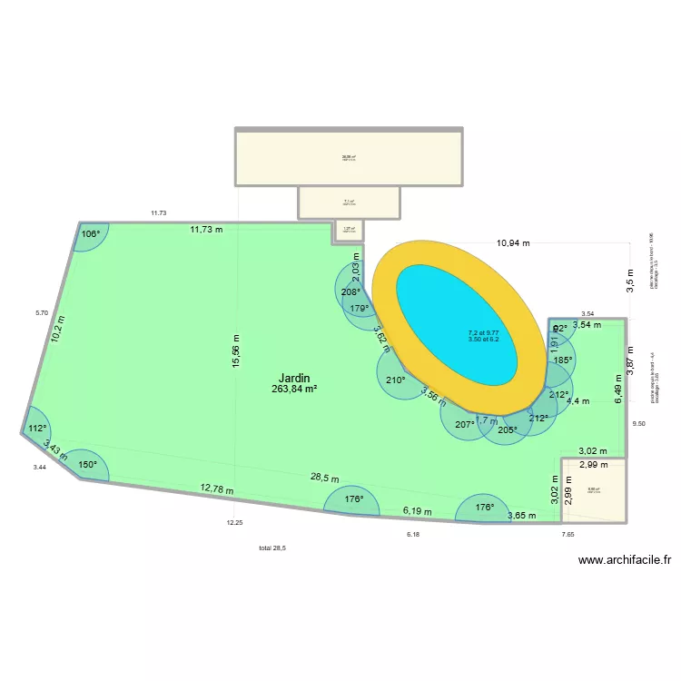 Jardin Le Rouret v1. Plan de 