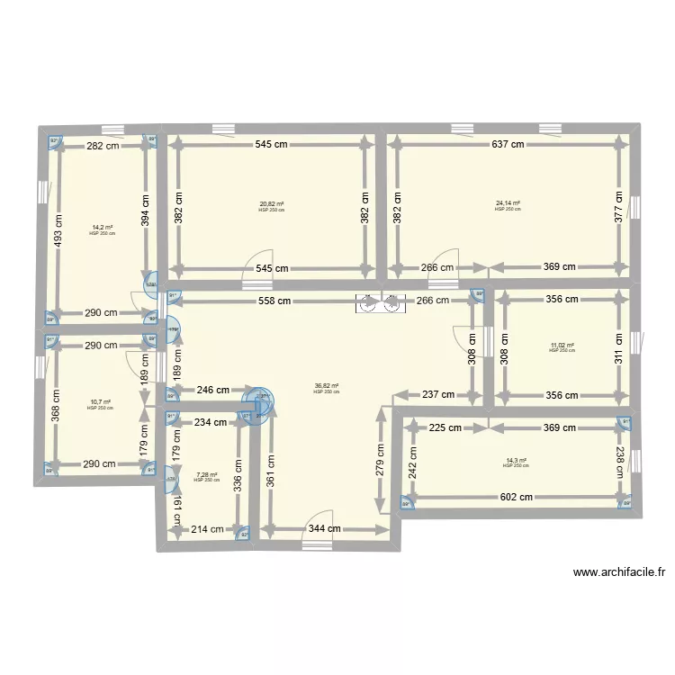 maison. Plan de 