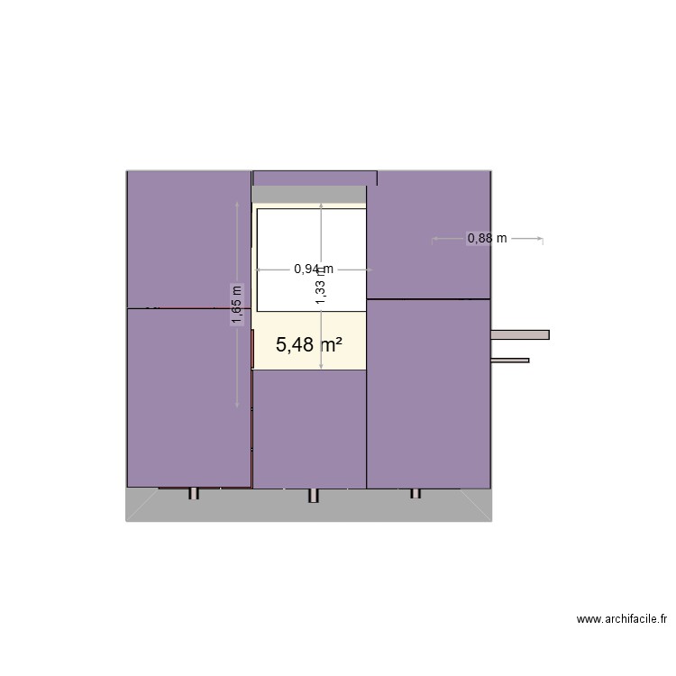 mur garage placo. Plan de 1 pièce et 5 m2