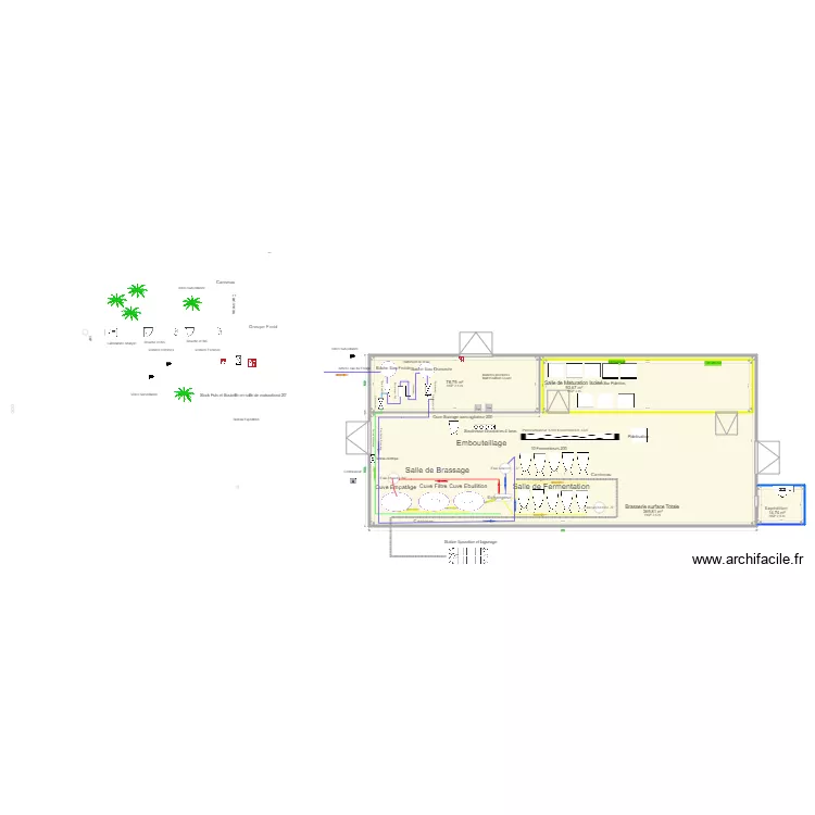 Brasserie 200 Litres 450 m2 01. Plan de 4 et 656 m² Brasserie 200 Litres 450 m2 01. Plan de 4 et 656 m²