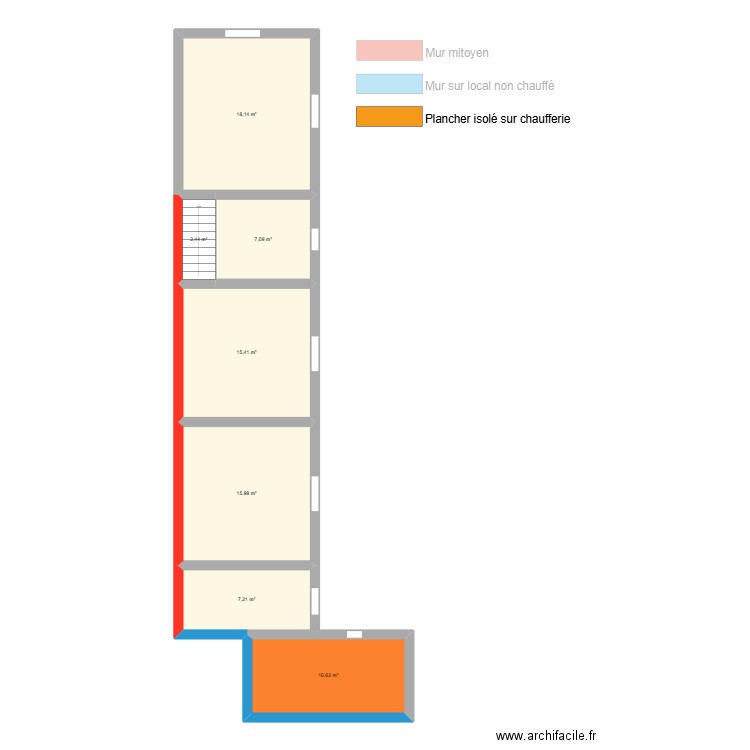 normand. Plan de 11 pièces et 144 m2