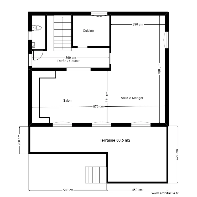 DECATOIRE RDC PROJET 5. Plan de 
