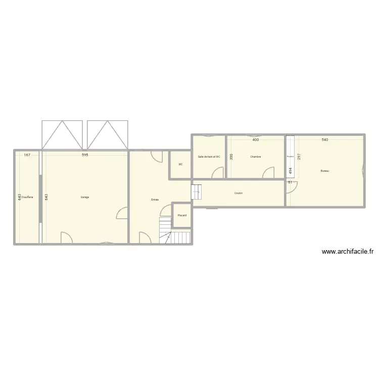 Tregastel  - rez-de-chauss&eacute;e. Plan de 9 Pièces et 133 m²