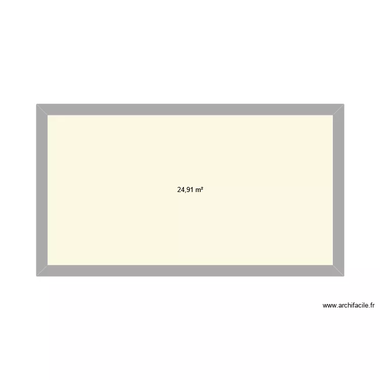 J\'en ai aucune id&eacute;e. Plan de 1  et 25 m²