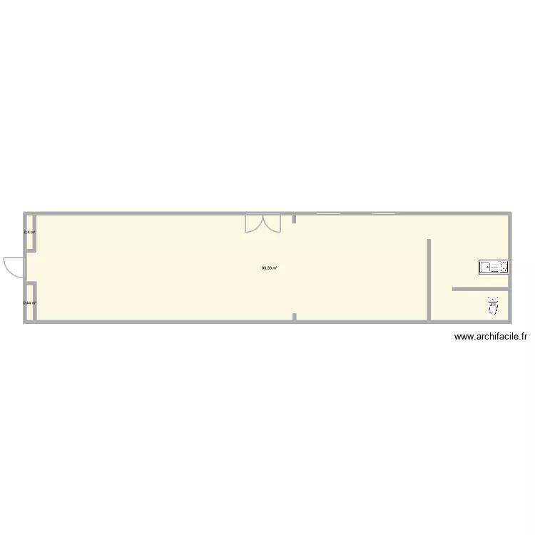 local Lisle sur tarn. Plan de 3 et 81 m² local Lisle sur tarn. Plan de 3 et 81 m²