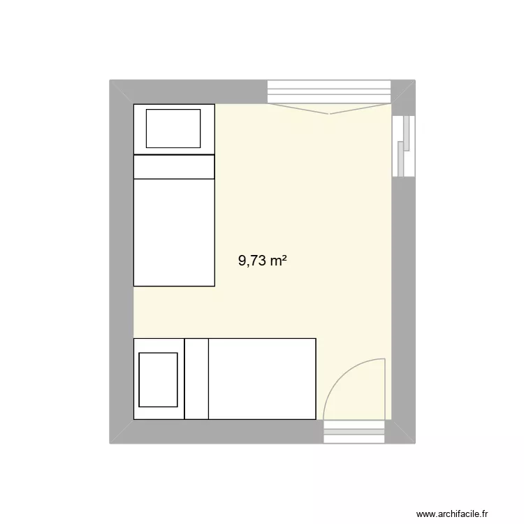 chambre javea. Plan de 1 et 10 m² chambre javea. Plan de 1 et 10 m²