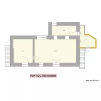 vue en plan rdc etat projet&eacute; 1