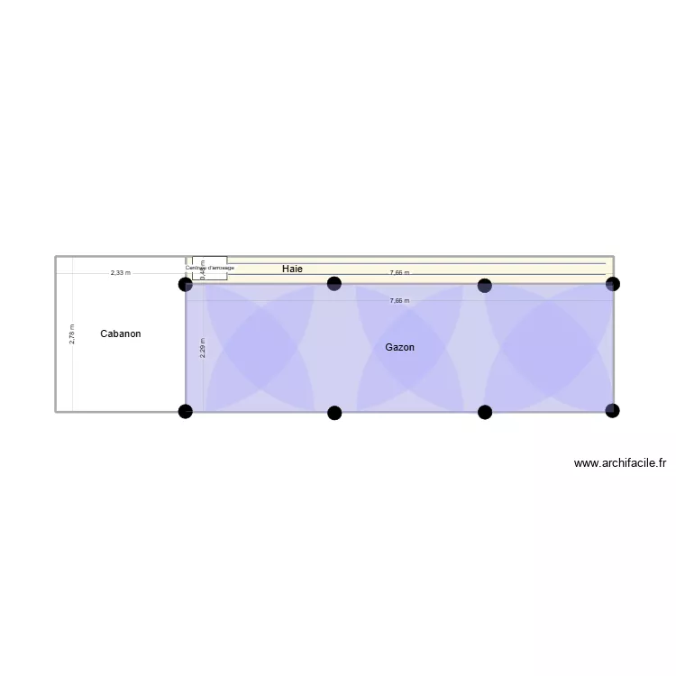Arrosage_Cabanon. Plan de 3 et 28 m² Arrosage_Cabanon. Plan de 3 et 28 m²