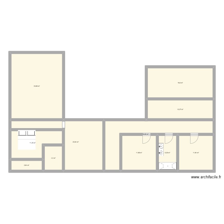 test 2. Plan de 11 pièces et 156 m2